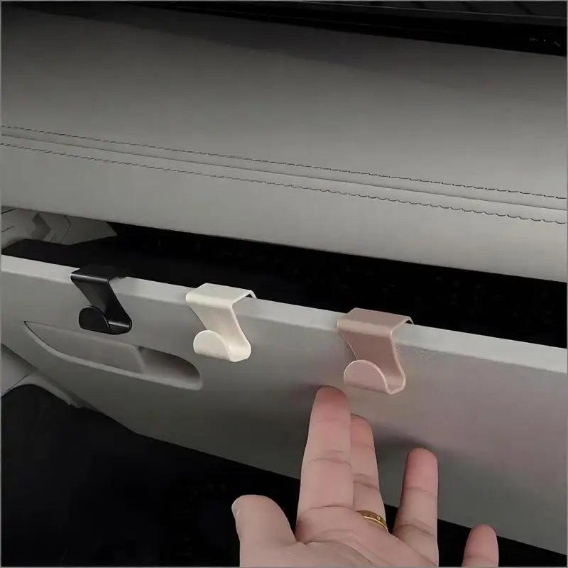 10Pcs Hidden Car Glove Box Hooks Plastic Hanger For Passenger Side Storage Universal Auto Interior Organizer Clips