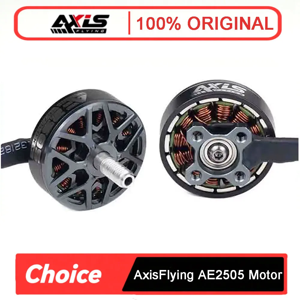 AxisFlying AE2505 1750KV/ 2050KV 6S Brushless Motor 5mm Shaft Compatible 5-6inch for RC FPV Freestyle Drone RC Mainland China