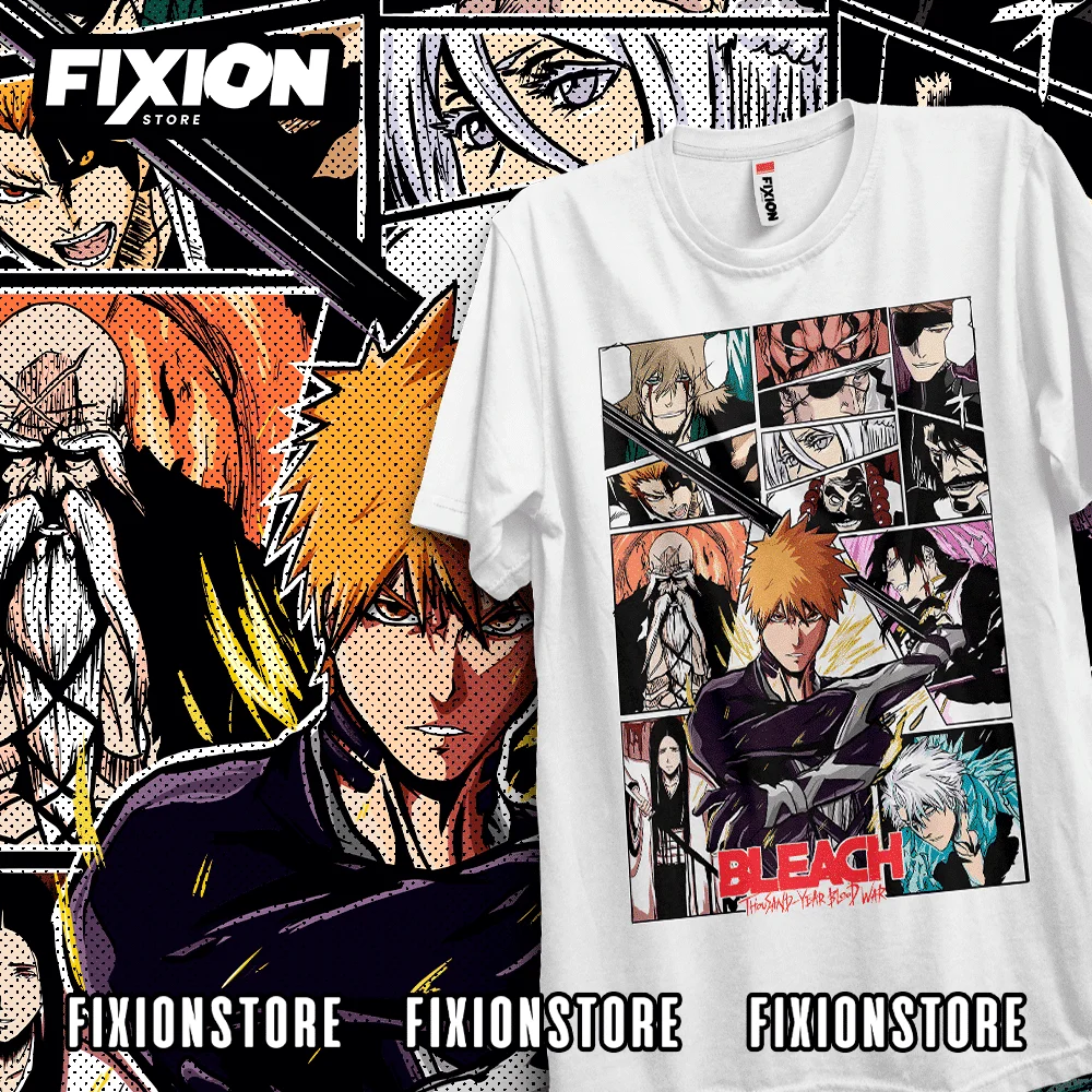 

Manga T-shirt Bleach IS BACK #4 (Ver FULL Color / Blanco) Anime Tee