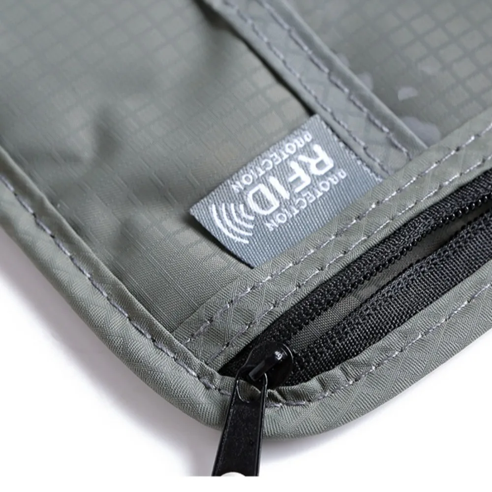 

Anti-Theft RFID Passport Bag Neck Hanging Rfid-Blocking Neck Wallet Multi-Pockets Multifunction Document Credit Case Travel