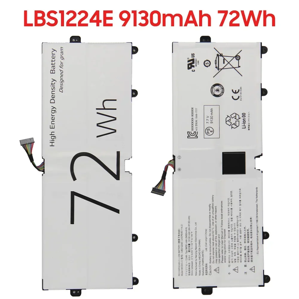 Replacement Battery LBS1224E For LG Gram 17Z990 14Z980 13Z980 15Z990 15Z980 72Wh High Quality Batteries With Tool