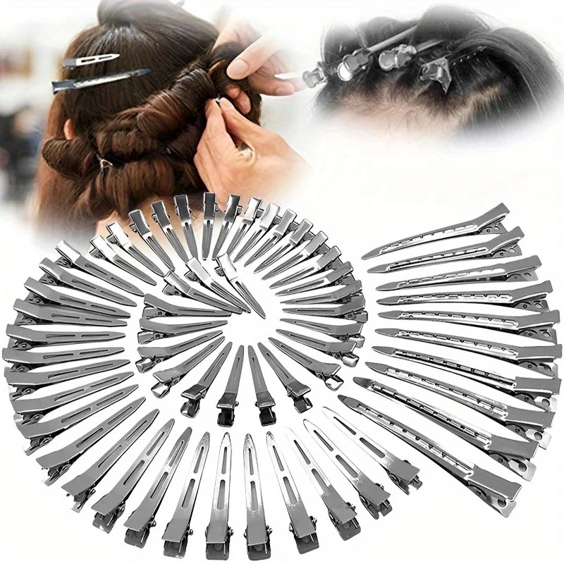 Woman Hair Care Clips Metal Steel Hairdressing Sectioning Clip Clamps Barber Hair Cut Use Styling Tools Hair Root Fluffy Hairpin