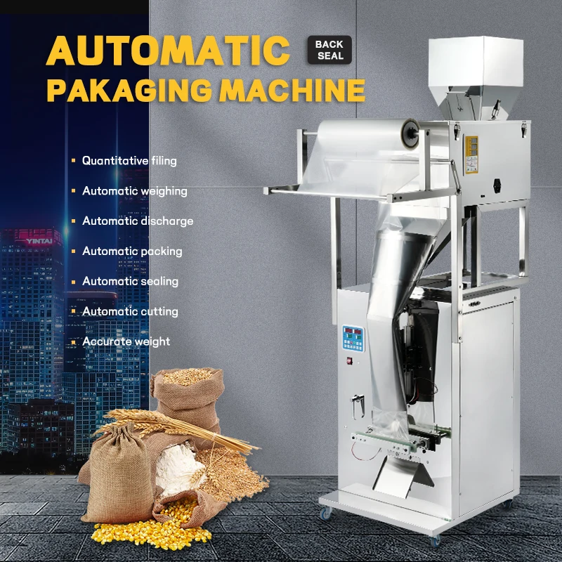 FL Customized Automatic Bag Making Herbal Food Particle Rice Grain Weigh Filling Packing Machine