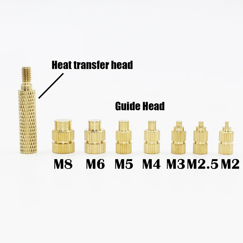 Inserti strumento Set di calore in ottone inserto macchina per l\'impianto di dadi EU/USA regolazione della temperatura digitale saldatore accessorio
