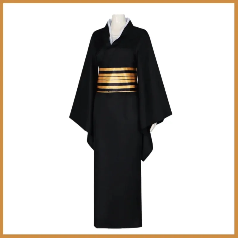 

CyAnime Nakime Cosplay Costume Infinity Castle Pipa Girl Wig Japanese Black Kimono Dress Bathrobe Wig Woman Carnival Suit