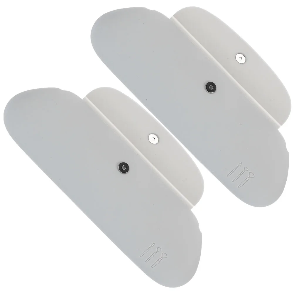 

2pcs Makeup Silicone Travel Holder Portable Cosmetics Bag For Women Organizer Brush Case For Women Brush Pouch Lipstick Pouch