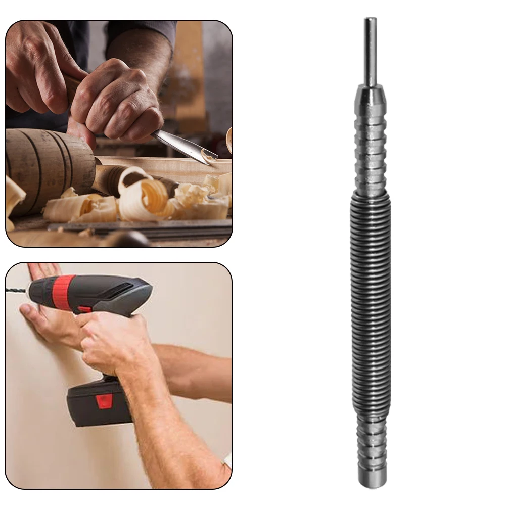 1/2Pcs Spring Tool Hammerless Nail Set Double Head 1/16&3/32inch Spring Loaded Marking Holes Tool Metal Woodwork Drill Bit