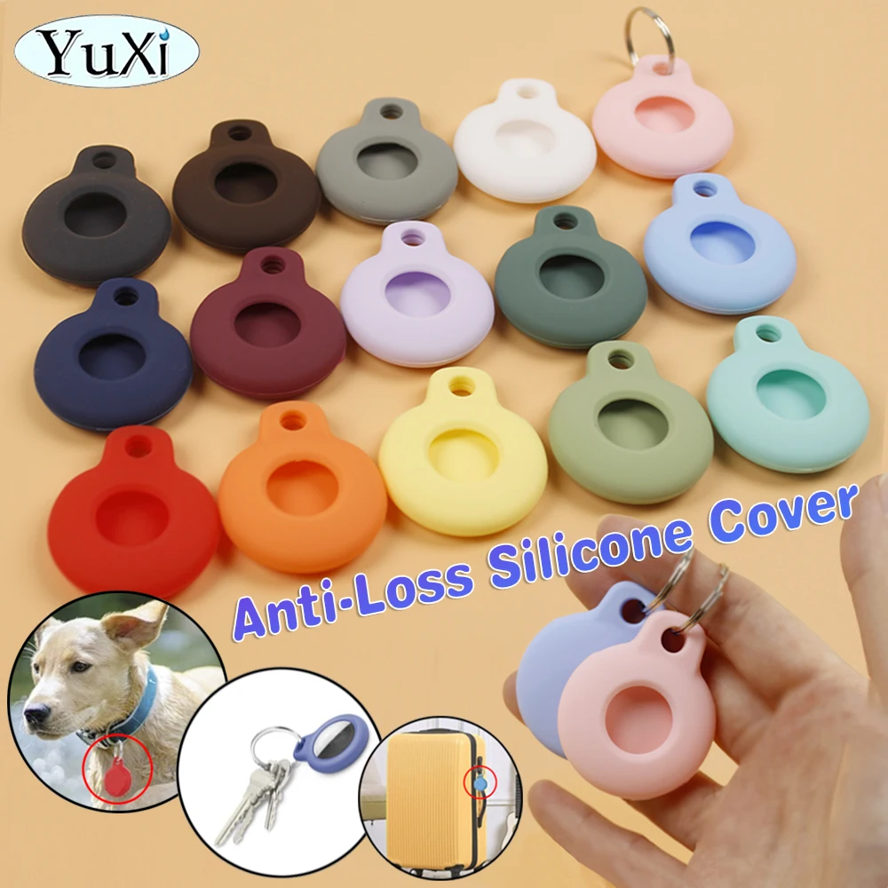 Porte-clés anti-rayures en silicone liquide Airtags, coque de protection, housse de suivi, étui en peau douce, 1 PC