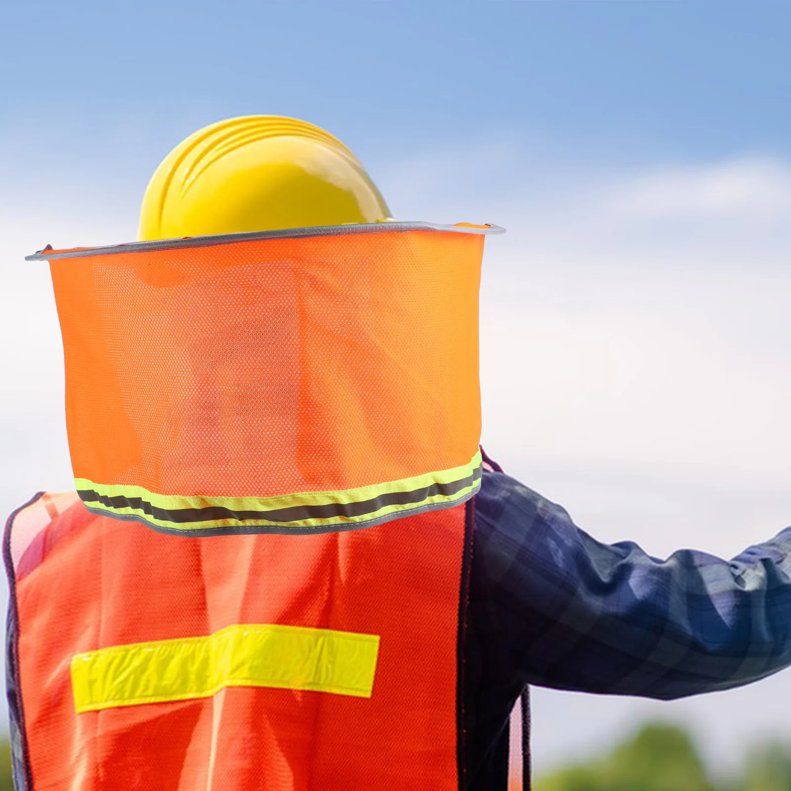 

Солнцезащитный козырек с полными полями, каска, козырек на шею, солнцезащитный козырек, безопасность, светоотражающие полосы, строительные работы на открытом воздухе, многоразовые