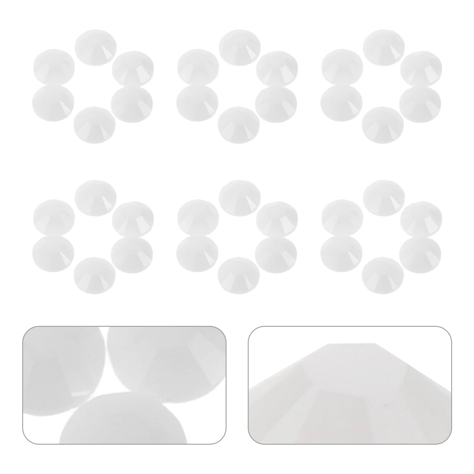 

1 комплект, белые стразы для ногтей, 3 мм, стразы из смолы с плоской задней частью, украшения для дизайна ногтей, украшения для рукоделия, свадьба