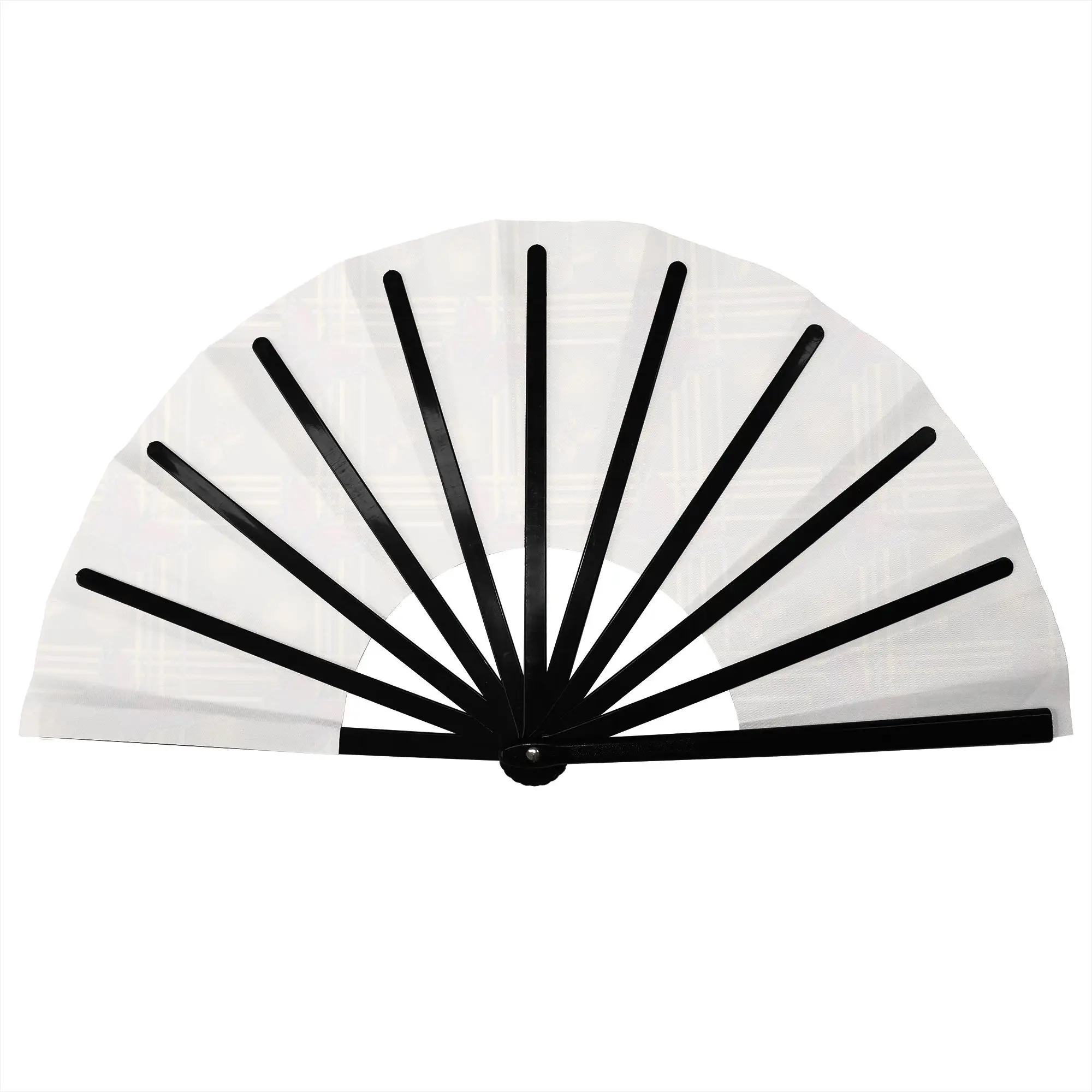 Butterfly Colourful Square Checkered Plaid  Hand Fan Promotional Gift Wedding  Durable Folding Fans Novelty Bulk Pack Fan