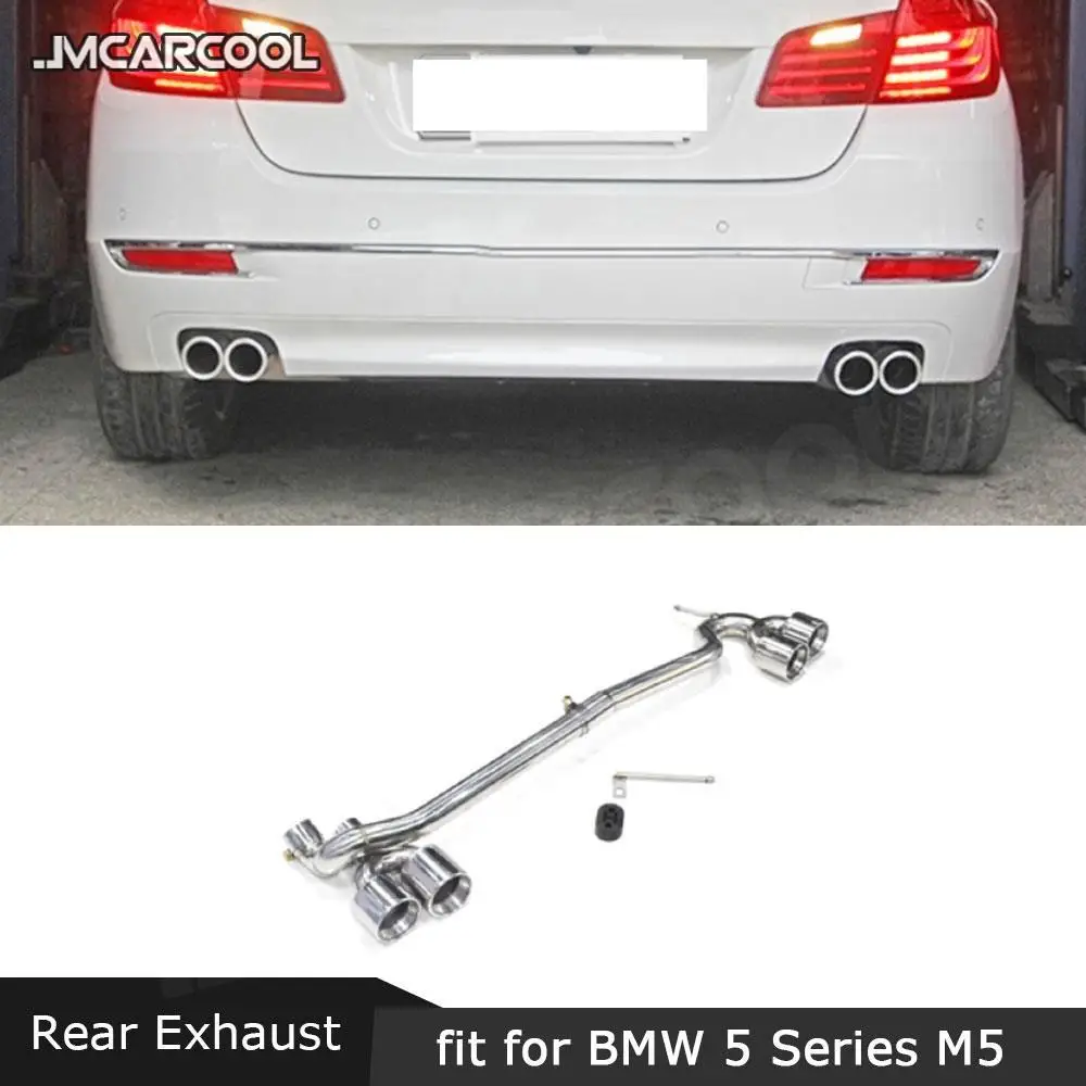 

For BMW 5 Series F10 F18 Changed To M5 Bumper Four Out Exhaust Tail Throat And for BMW 520 523 525 528 530 M sport M tech