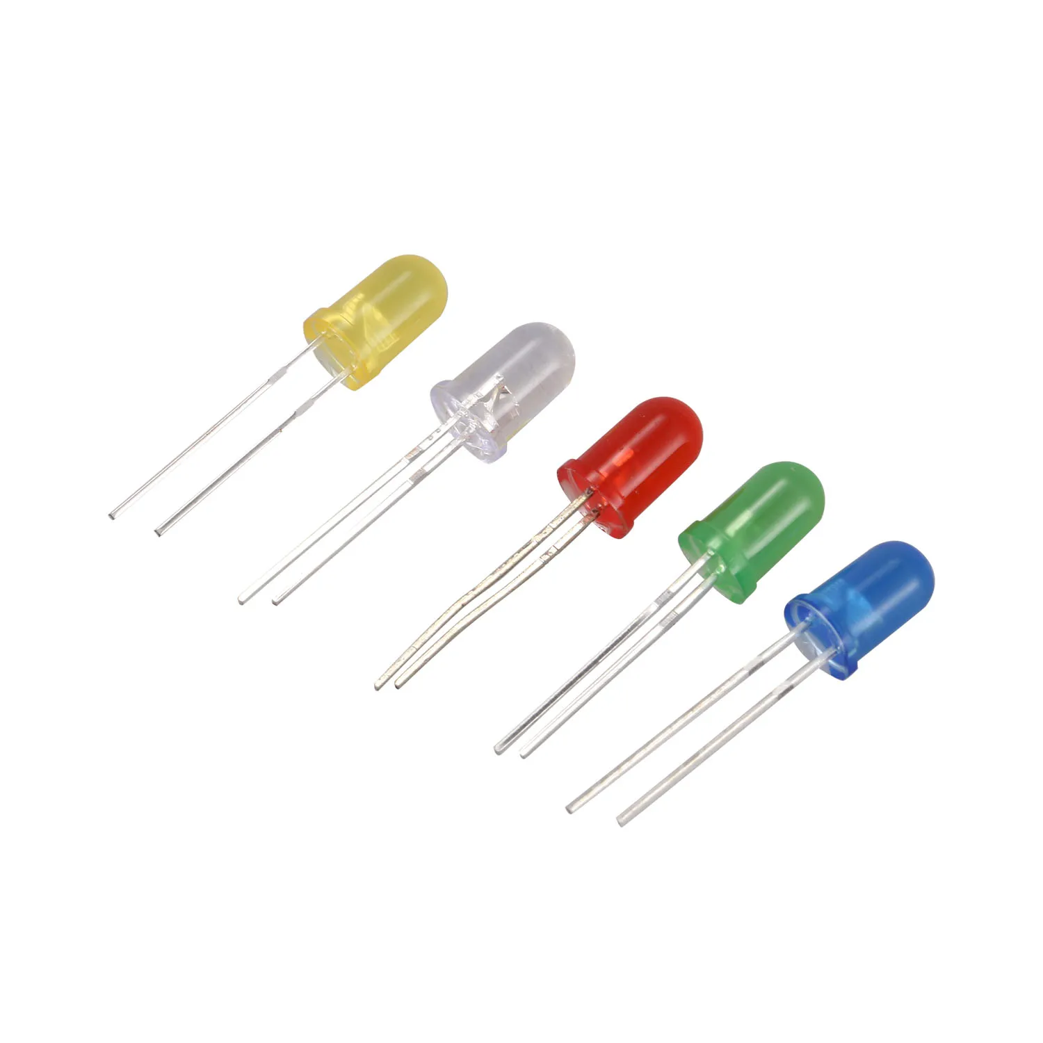 200 pcs 3mm 5mm LED Light diode White Yellow Red blue Green Assortment Kit for Arduino