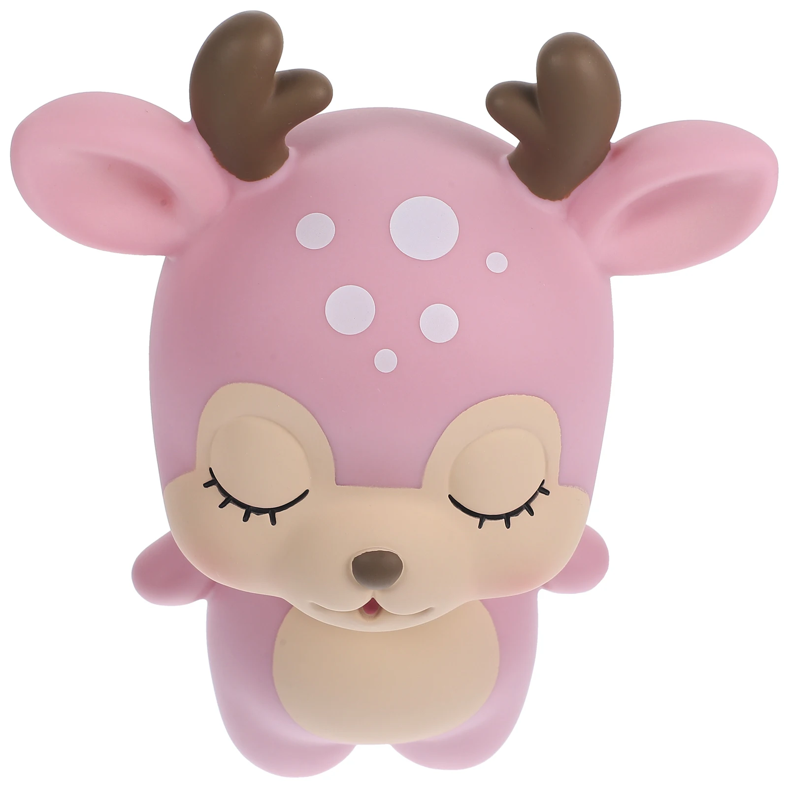 

Cute Pink Deer Coin Bank Childrens Saving Pot Cartoon Money Holder for Bedroom Living Room Shelf Decoration Gift