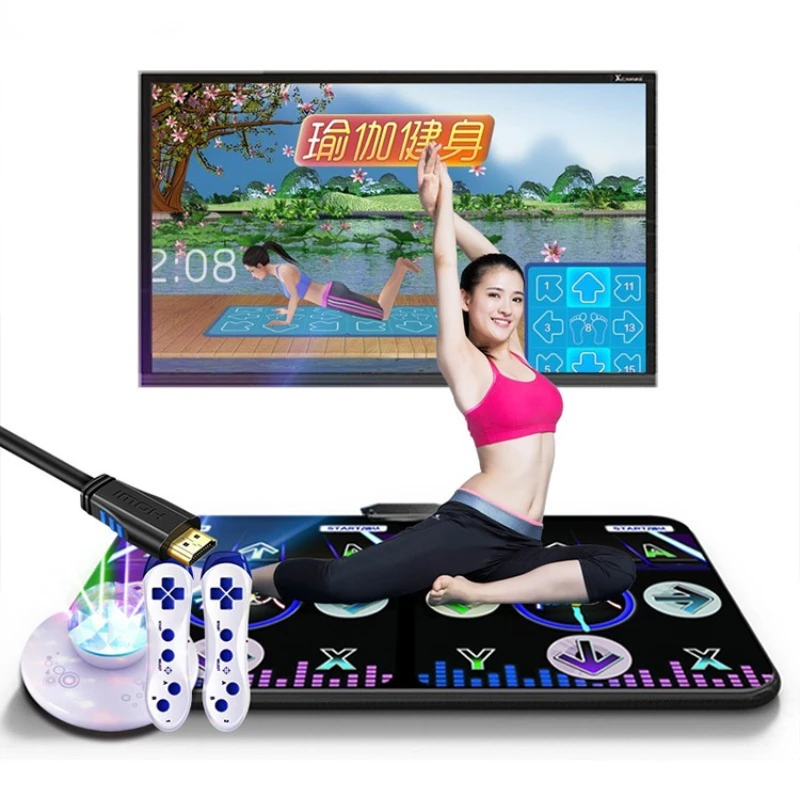 Wireless Double Home Dancing Mat TV Computer Dual Purpose Motion Sensing Game Running Blanket Dance Machine