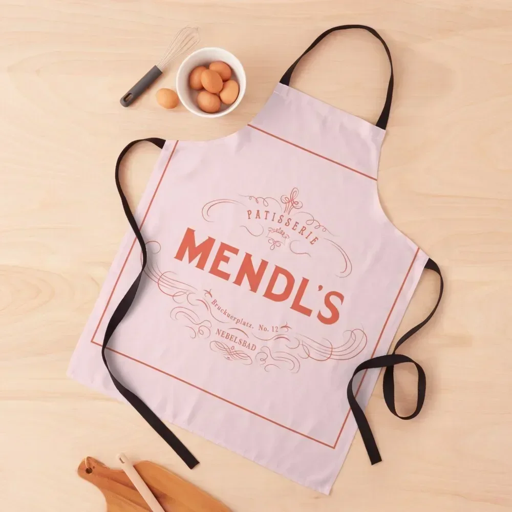 

Grand Budapest Hotel - Mendl's Patisserie Logo Apron Men kitchen Smock for hairdressing restaurant accessories Barista Apron