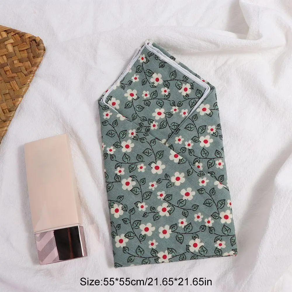 

Printing Collocation Clothing Accessories Wraps Flower Silk Scarf Printed Scarf Small Square Scarf Korean Style Scarves
