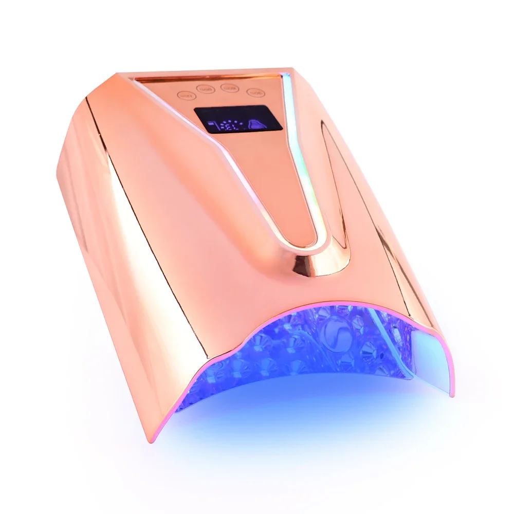 Customize Your Logo 98W Portable Rechargeable UV Led Nail Lamp High Quality Nail Dryer