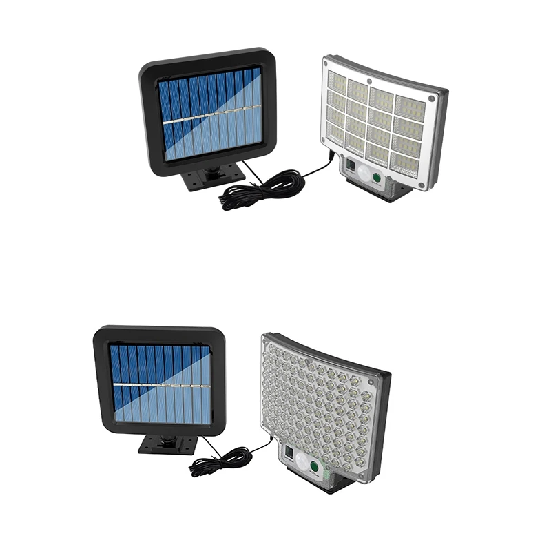 1 ensemble LED lumière solaire décoration extérieure de jardin lumière solaire alimenté projecteur étanche 104COB