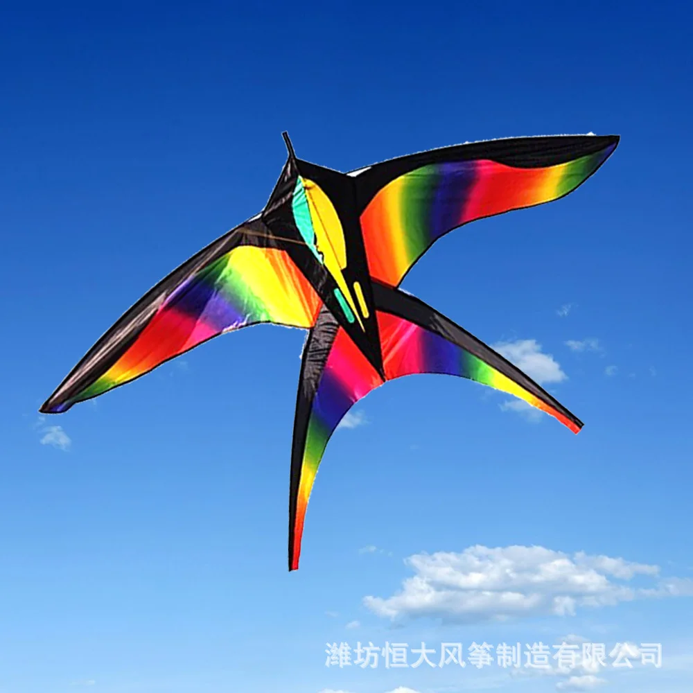 

Weifang Kite Cute Color Changing Bird Kite Swallow Kite Animal Cartoon Kite Breeze Easy to Fly Kite Kids Gift