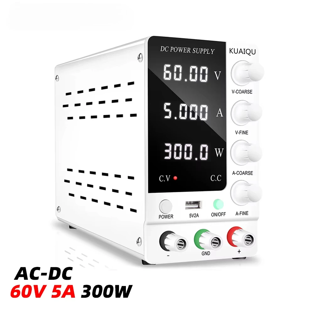 

SPS-C605 300W Laboratory Bench DC Power Supply 60V 5A with 4-Digit Display for Battery Test Electronic Devices Test