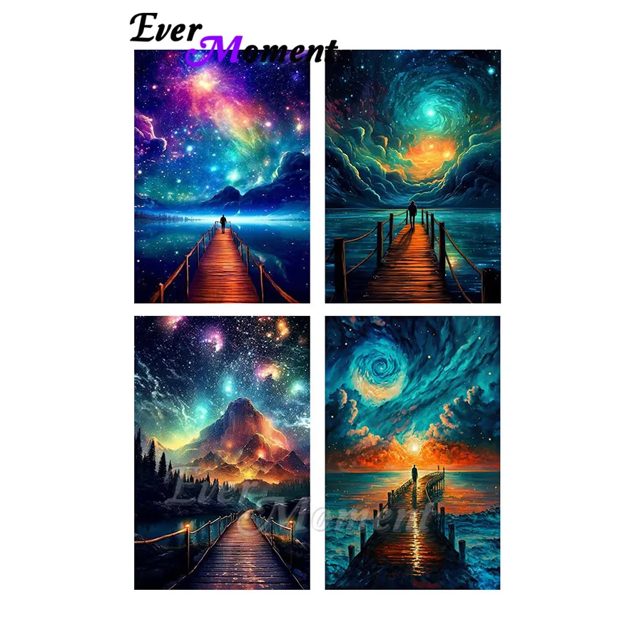 

Алмазная вышивка Ever Moment: Картина на стену «Мост», пейзаж, алмазная мозаика, полный набор с квадратными и круглыми стразами, серия «Галактика», артикул ASF3084