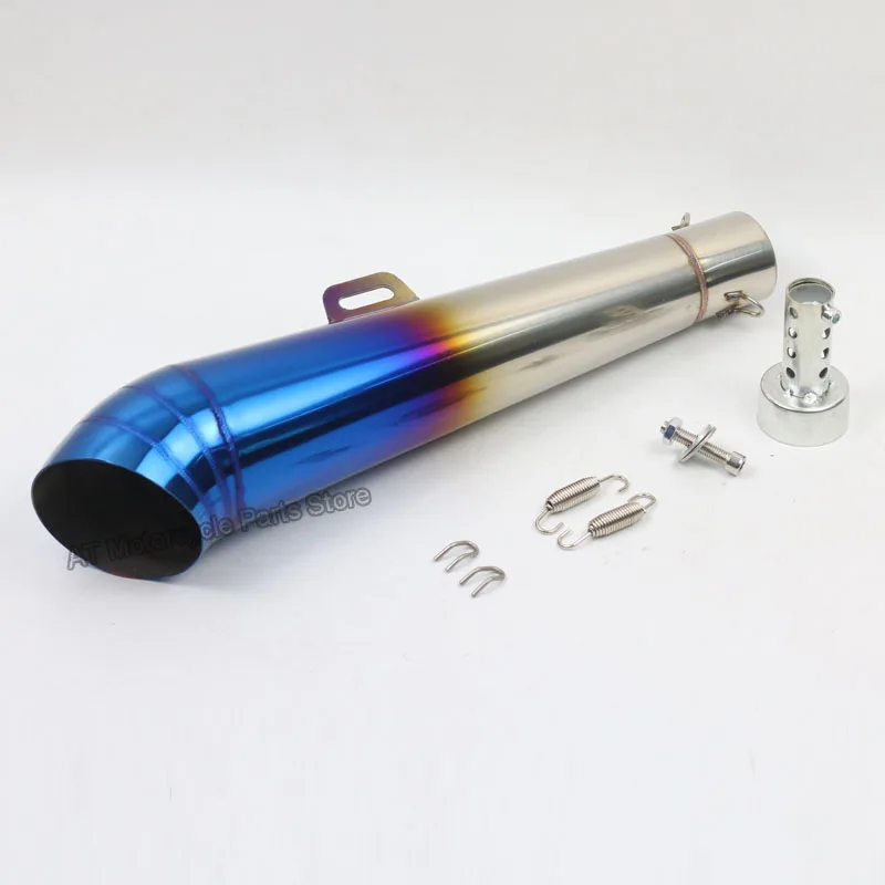 48.8MM 51MM Universal Inlet Modified Motorcycle Exhaust Muffler Pipe Fried Tube Escape Moto Stainless Steel