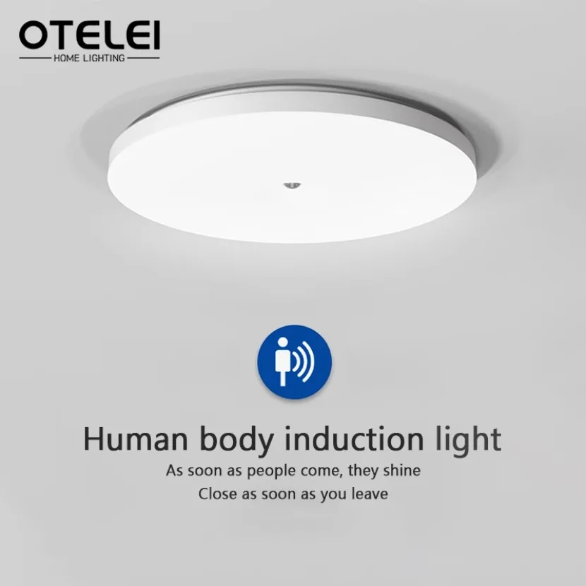 Motion Sensor LED Ceiling Light Human Infrared Sensing Light Home Garage Attic Front Door Corridor Staircase Warehouse Light