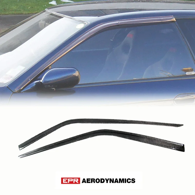 EPR For Nissan R32 Skyline GTS GTR OE Style Carbon Fiber Glossy Finished Wind Deflector Exterior body kits