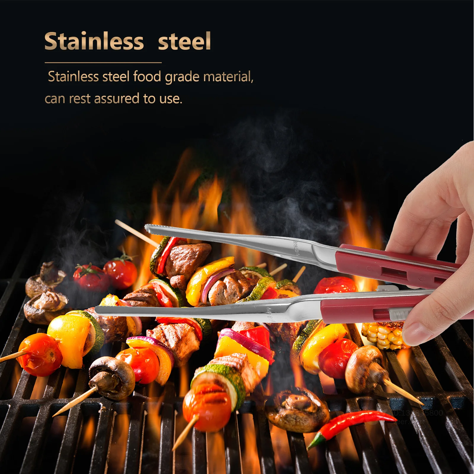 

Stainless Steel Kitchen Tong Barbecue Clip Anti-Scalding Food Tong for Bbq Party Cooking Tools Grill Tongs Tongs for Cooking