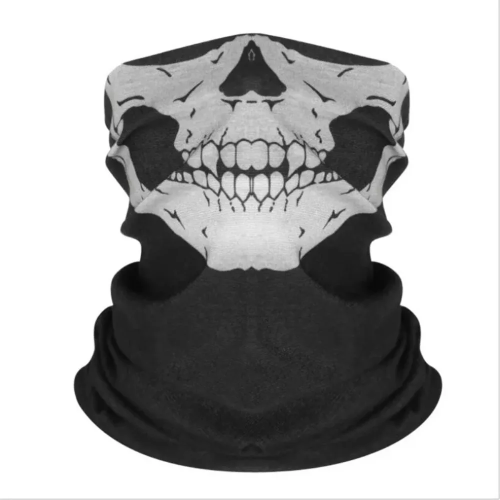 Reuseable Breathable Scarf Motorcycle Helmet Bandana Fahsion Windproof Skull Men Balaclava Face Cover Cycling Caps Ski Mask