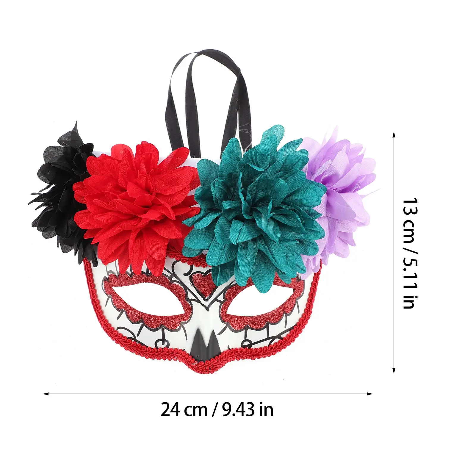 قناع شبح بلاستيكي يوم الموتى قناع جمجمة الهالوين زي إكسسوارات الحفلات أقنعة الكبار حفلة تنكرية دعائم مهرجان النساء والرجال