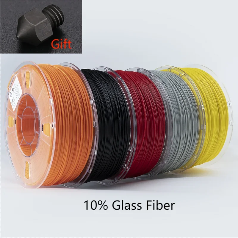 Filaments Low Smell Ordorless10%Glass Fiber Reinforced ABS Filament 3D Printing Material