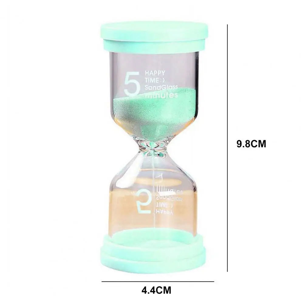 5 Minutes Hourglass Sandglass Colorful Sand Timer Flip Sandglass for Home Kid Gift Sand Timer Decoration Sand Clock