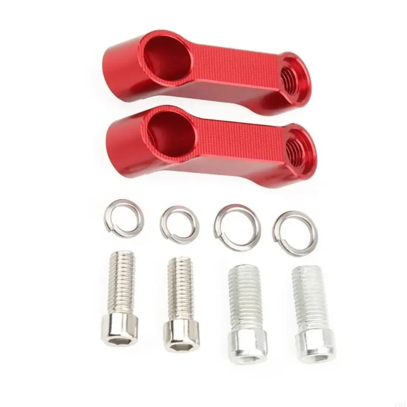 F1CF Motorcycle Rear View Mirror Risers Extension Support Extends Visibility by 35cm