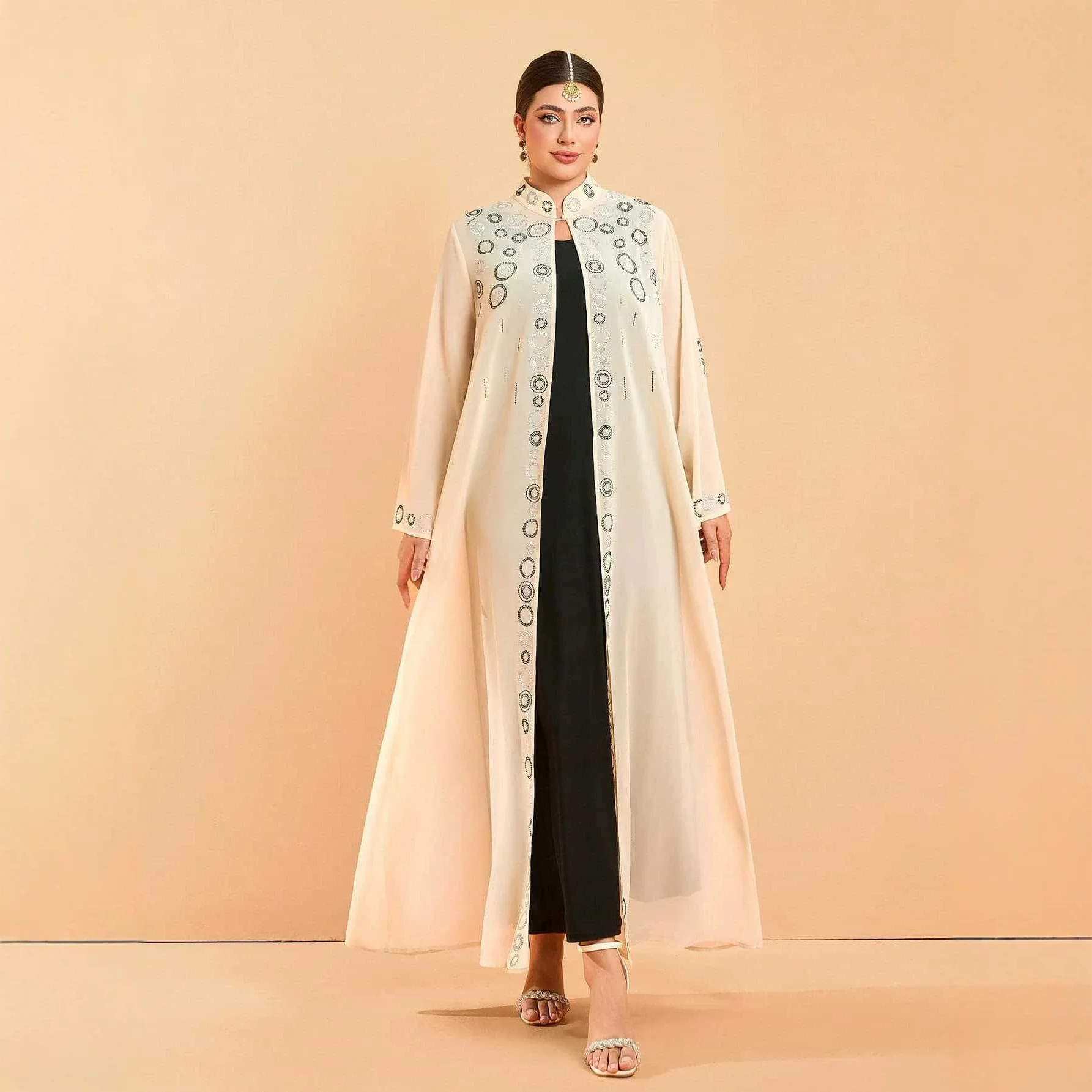 

2026 New Ethnic Style Plus Size Loose Slimming Long Gown Evening Dress Exotic Style Women's Dress Dubai Luxury Islam Elegant