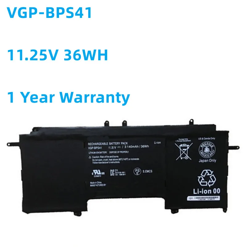 

New VGP-BPS41 11.25V 36WH Loptop Battery For SONY Vaio Flip 13 SVF13N SVF13N13CXB SVF13N18SCB SVF13N17SCB SVF13NA1PT Series