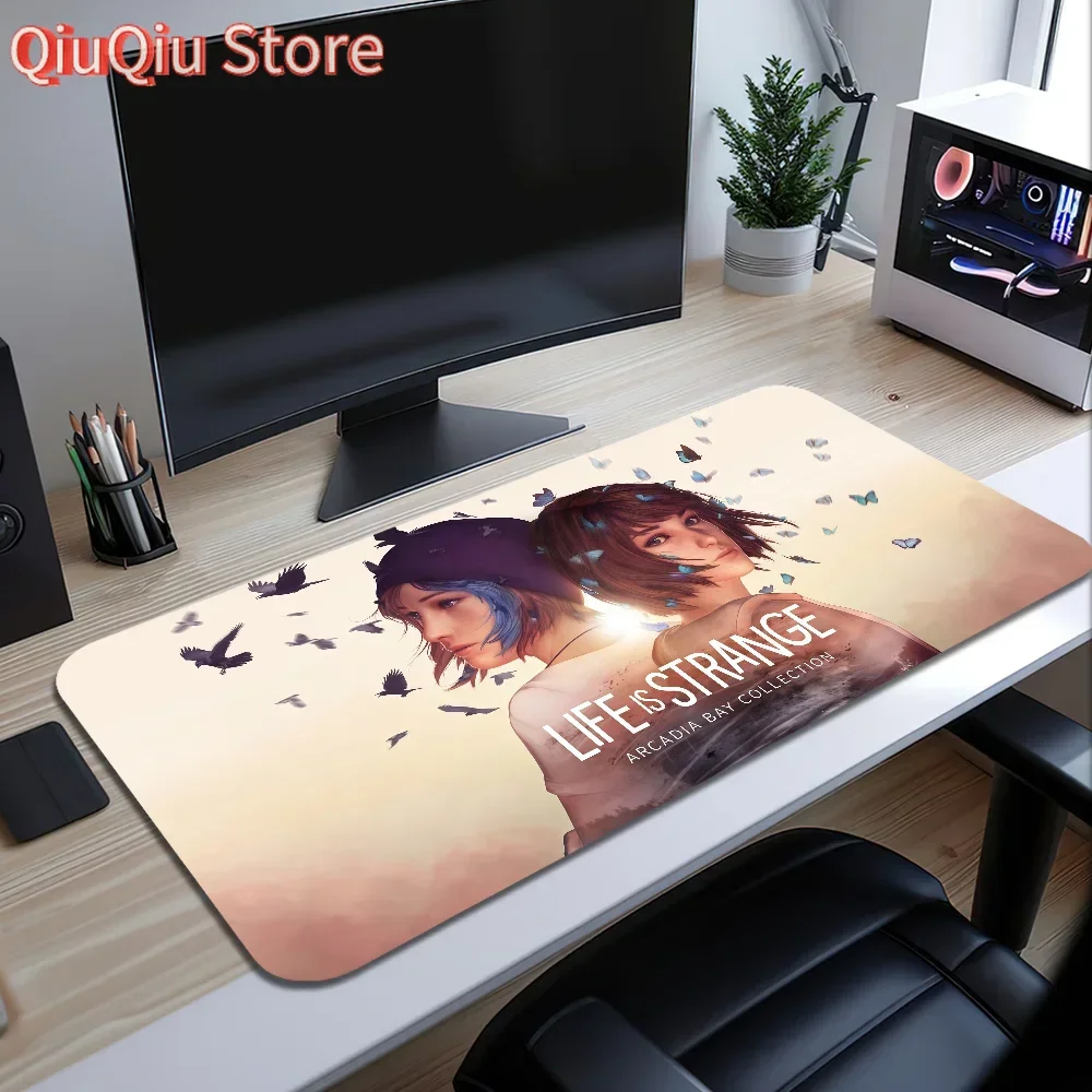 

Game L-Life Is Strange Mouse Pad Large Desk Mat Keyboard Ergonomic Office Rubber Game PC Non-slip Anti-fray Home Custom Best