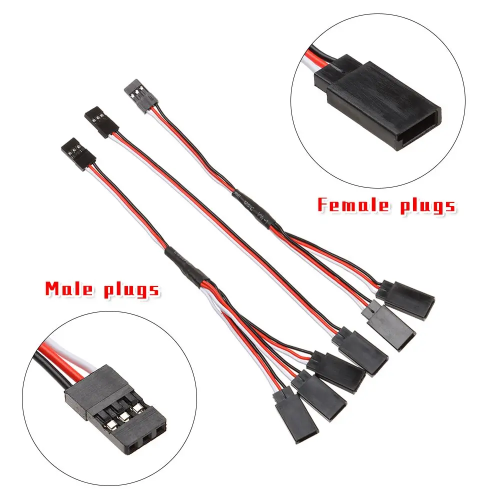 

1/5 шт. детали и аксессуары, кабельный провод для радиоуправляемого вертолета, удлинитель кабеля, радиоуправляемая модель, провод, RC сервопривод, Y-удлинитель