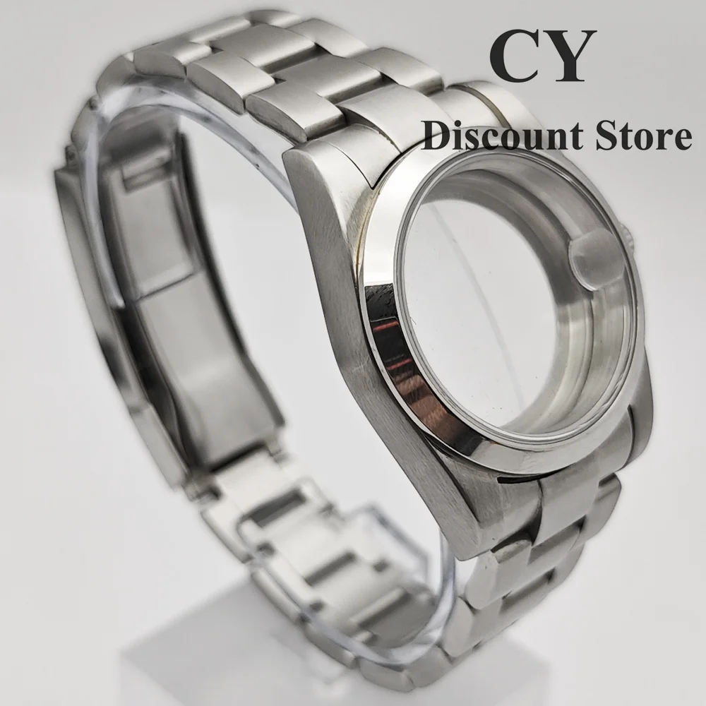 RICHUS NH35 Watch Case 36mm/39mm Silver Stainless Steel Watch Case Fit NH35 NH36 ETA2824 2836 Miyota82-DG Movement Watch Parts image 2