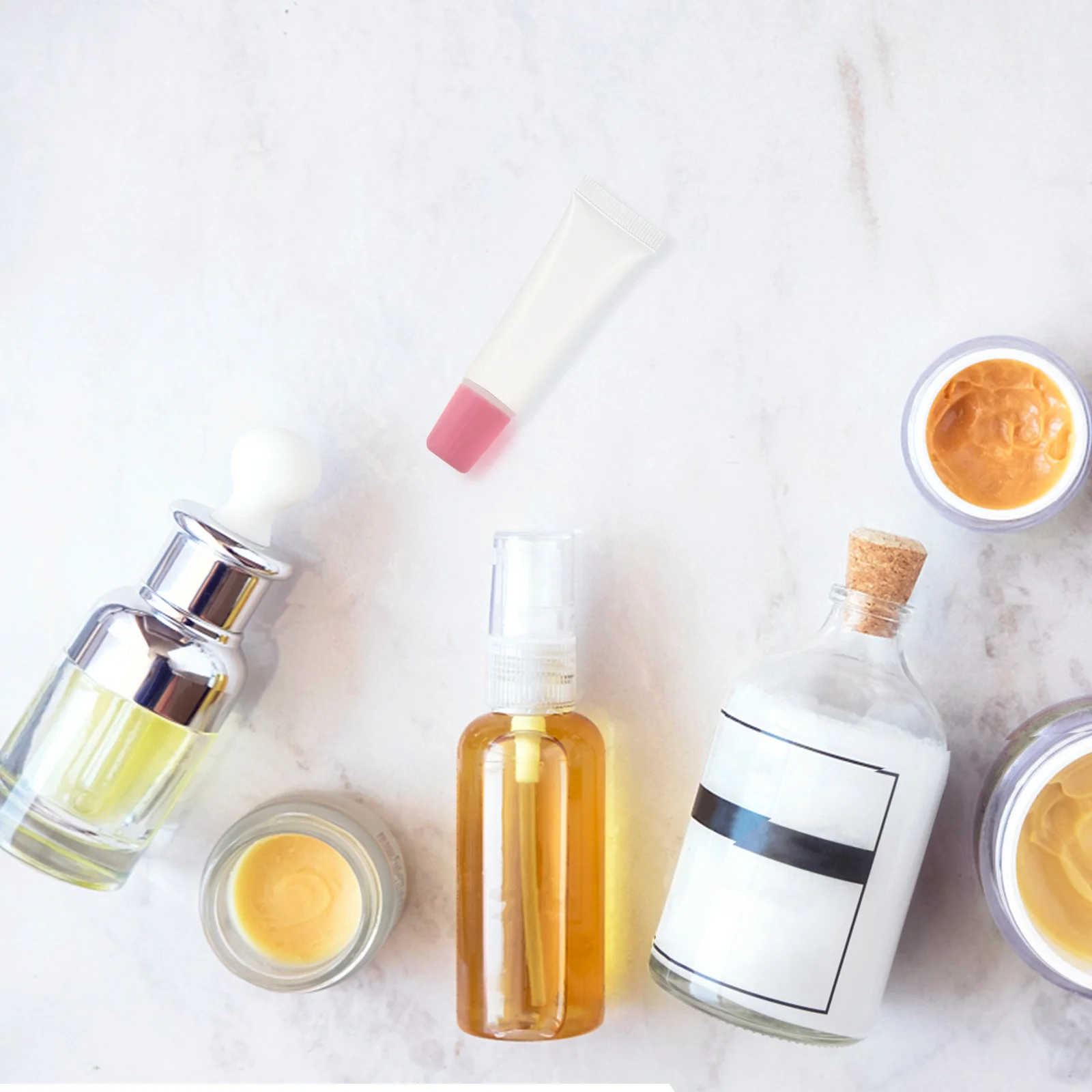 Contenitori vuoti ricaricabili per lucidalabbra 40 pezzi Bottiglie di balsamo per labbra in plastica trasparente per riporre tubi per rossetto fai-da-te