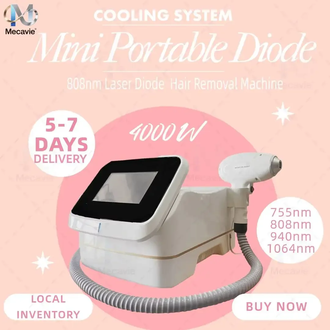 

Mini 808Nm Skin Rejuvenation Ice Platinum Depilacion 4 Waves 755 1064 808nm Diode Laser Hair Removal Machine 4000W