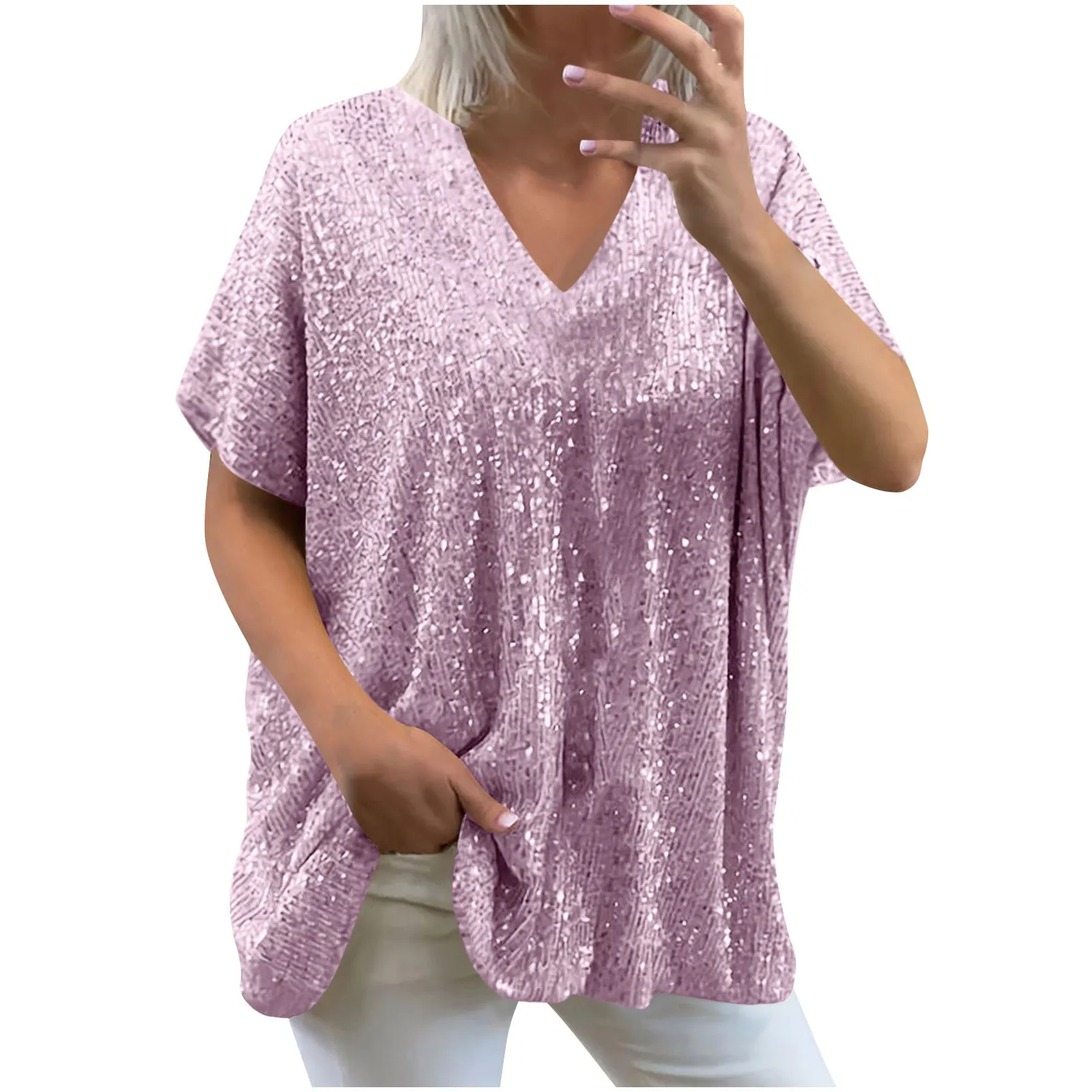 

Sequin Tank Tops For Women Sleeveless Shiny Party Shirts Sequin T Shirt Tops for Women Womens Tops and Blouses Womens Summer Top