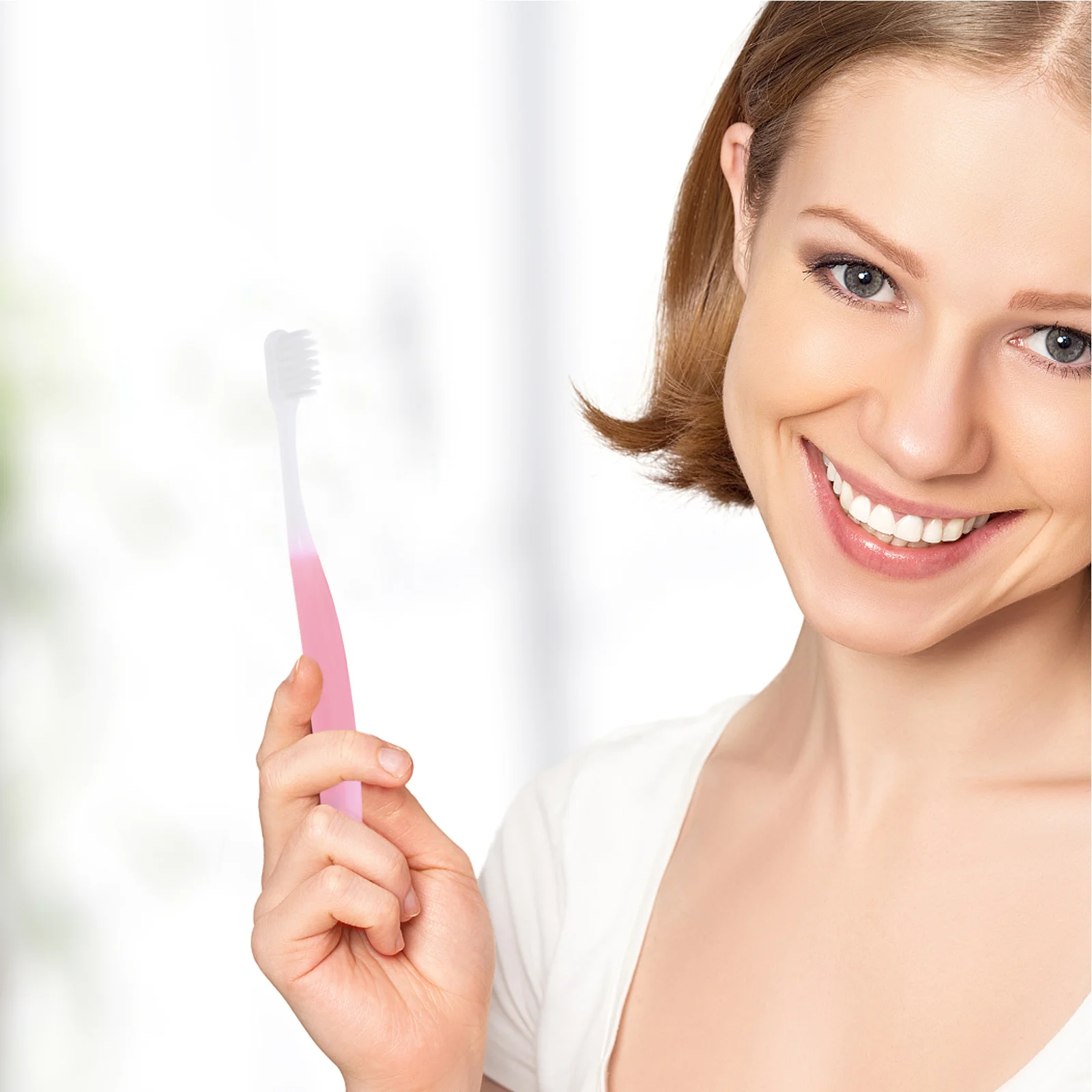 

10Pcs Toothbrush Soft Extra Slim Sensitive Gums Travel Dental Brush Portable Compact Small Head Gum Care Adult Toothbrush