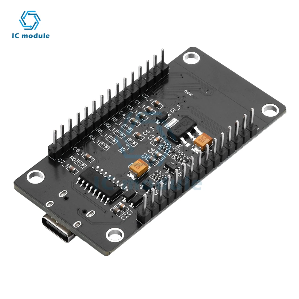 Esp-12F Nodecu Esp8266 Wifi Development Board Module Ch340C With 0.96 Oled Screen Yellow Blue Display