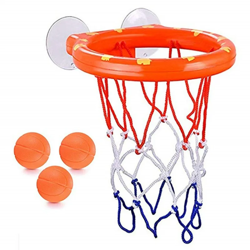 Baby Bath Toy Toddler Boy Water Toys Bathroom Bathtub Shooting Basketball Hoop with 3 Balls Kids Outdoor Play Set Bathing Toys