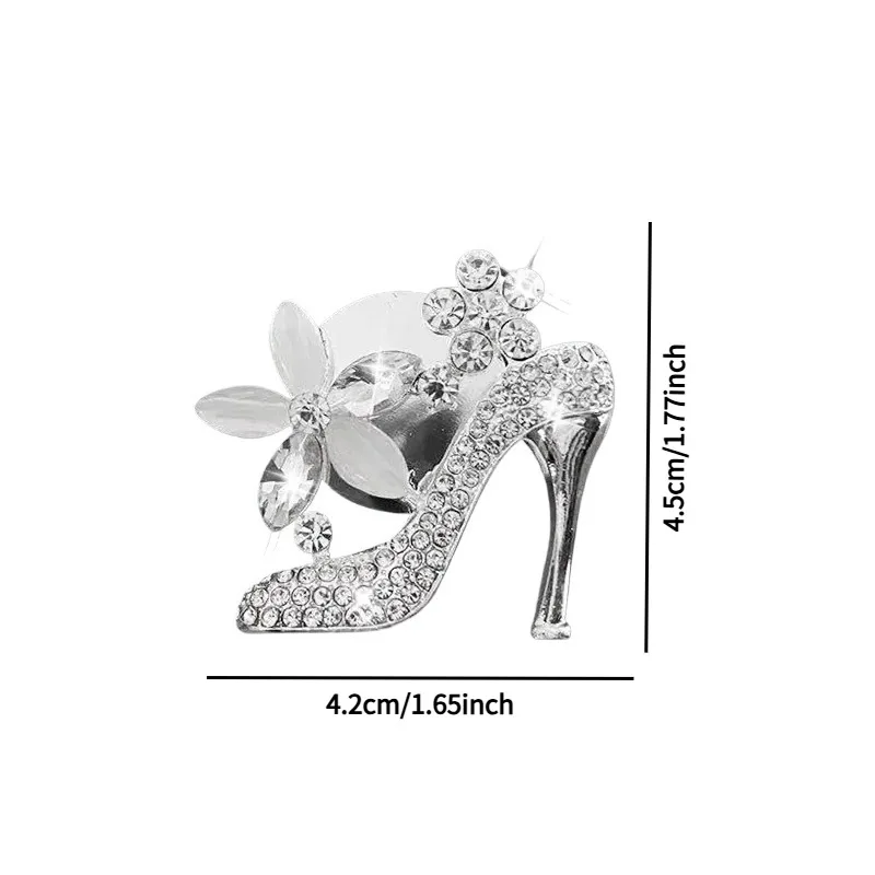 1PCS Diamond-embellished bag car air vent aromatherapy high heels car perfume clip car interior decoration clip ornament