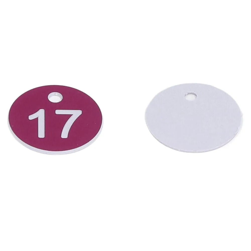 50Pcs ABS Serial Number Tags Numbered 1-50 Durable Beehive Markers Distinct Hues Round Shape Apiary Labels Beekeeping Marking