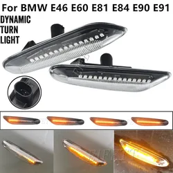 2X For BMW E60 E61 E90 E91 E87 E81 E83 E84 E88 E92 E93 E82 E46 1 3 5 series X1 X3 2004 Dynamic LED Turn Signal Side Marker Light