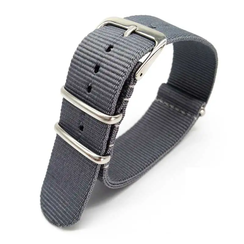 Sport Nylon Uhrenarmband für Damen und Herren Uhrenarmband 18mm 20mm 22mm Armee Sportarmband Stoff Nylon Armband Schnalle Gürtel